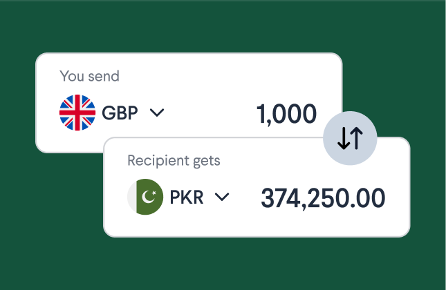 Send money — international transfers